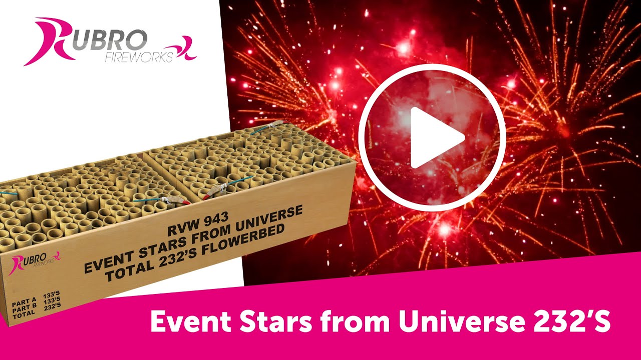 943 Event Stars From Universe Total 232's - Rubro Vuurwerk - (OFFICIAL 2024 VIDEO)