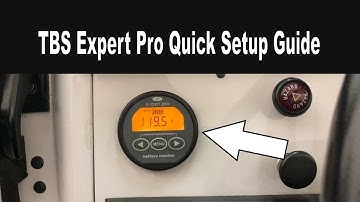 TBS Expert Pro Battery Monitor Quick Setup Guide | EV Show