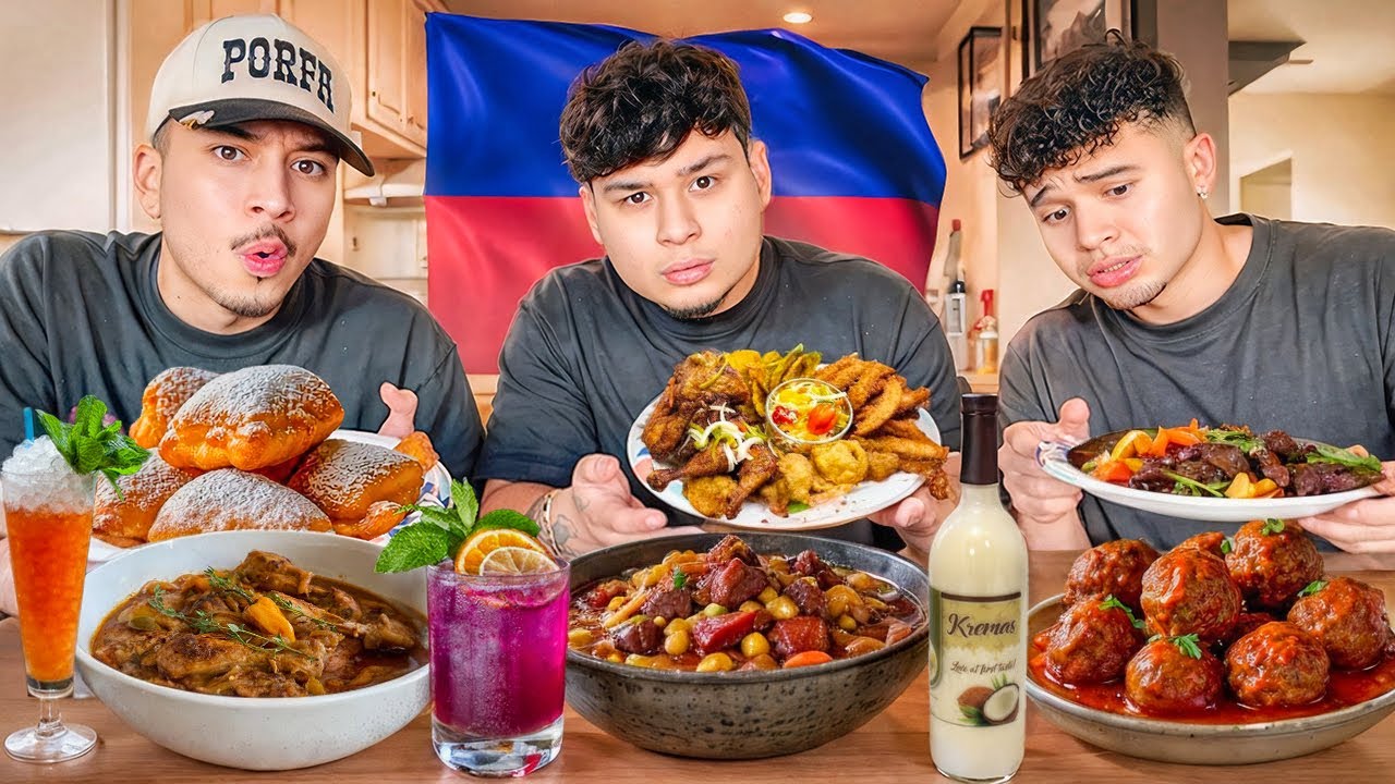 TRYING HAITAN FOOD FOR THE FIRST TIME (FUNNY MUKBANG)