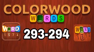 COLORWOOD WORDS Cryptogram level 293 294
