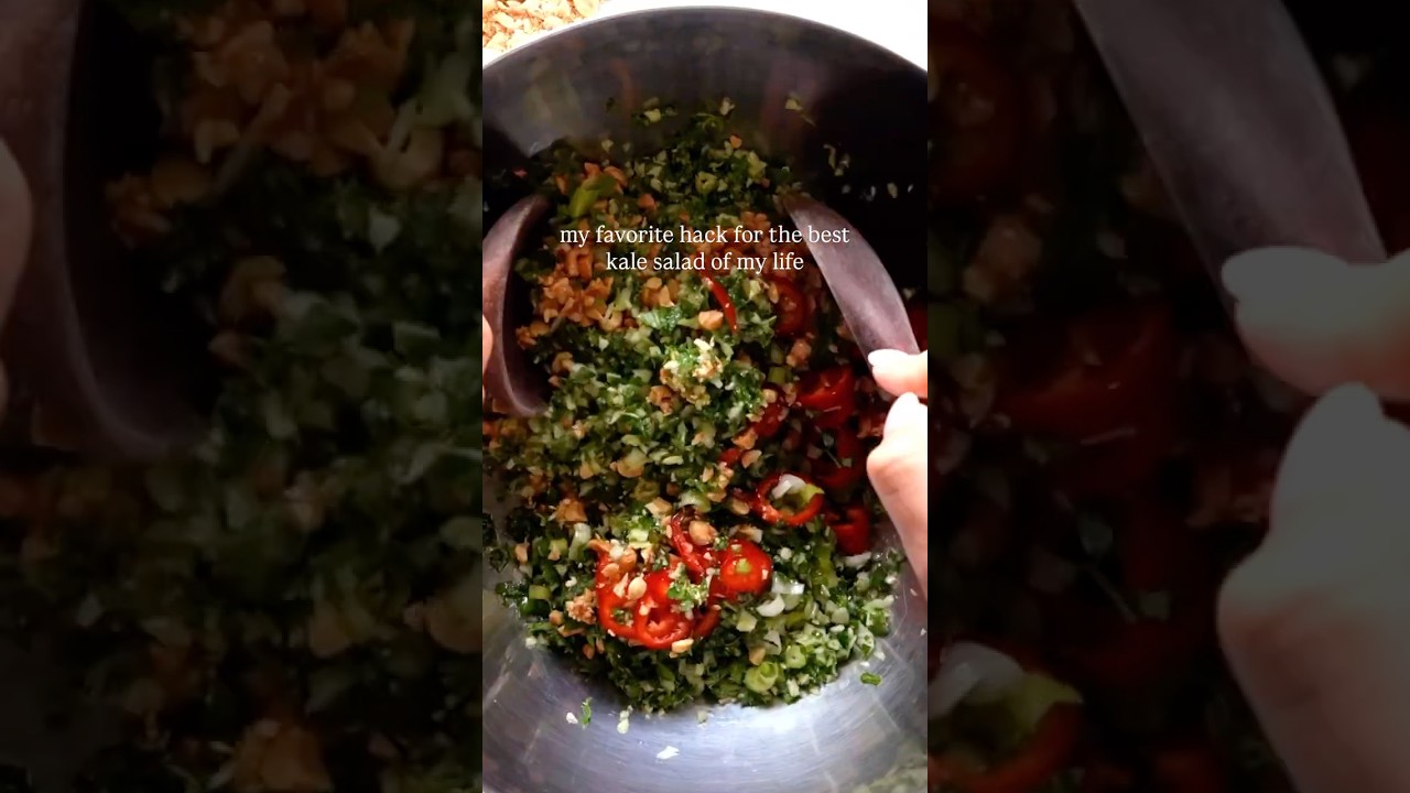 Roasted Peanut Kale Crunch Salad