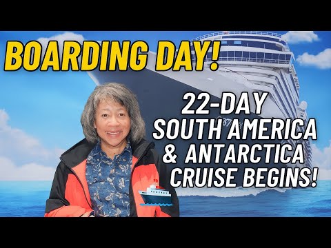 My 22-Day Cruise to Antarctica Starts NOW! | Boarding Holland America Oosterdam