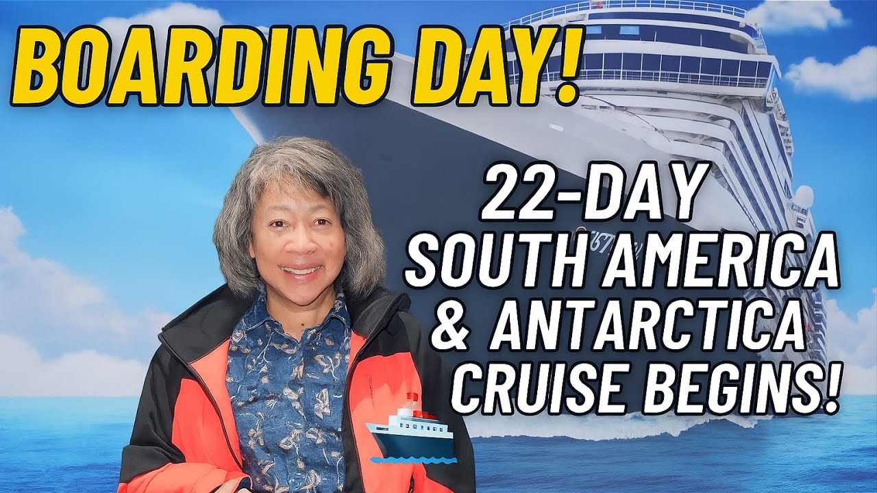 My 22-Day Cruise to Antarctica Starts NOW! | Boarding Holland America Oosterdam