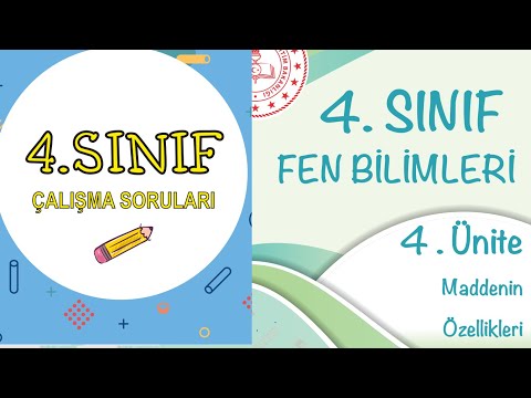 4  Sınıf Fen bilimleri çalışma kitabı sayfa 229 230 231 232 233 234   4  ünite Maddenin özellikleri