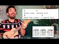 DÉBUTANTS UKULÉLÉ : Douce nuit, Sainte nuit - ukulélé facile | joue avec (français)