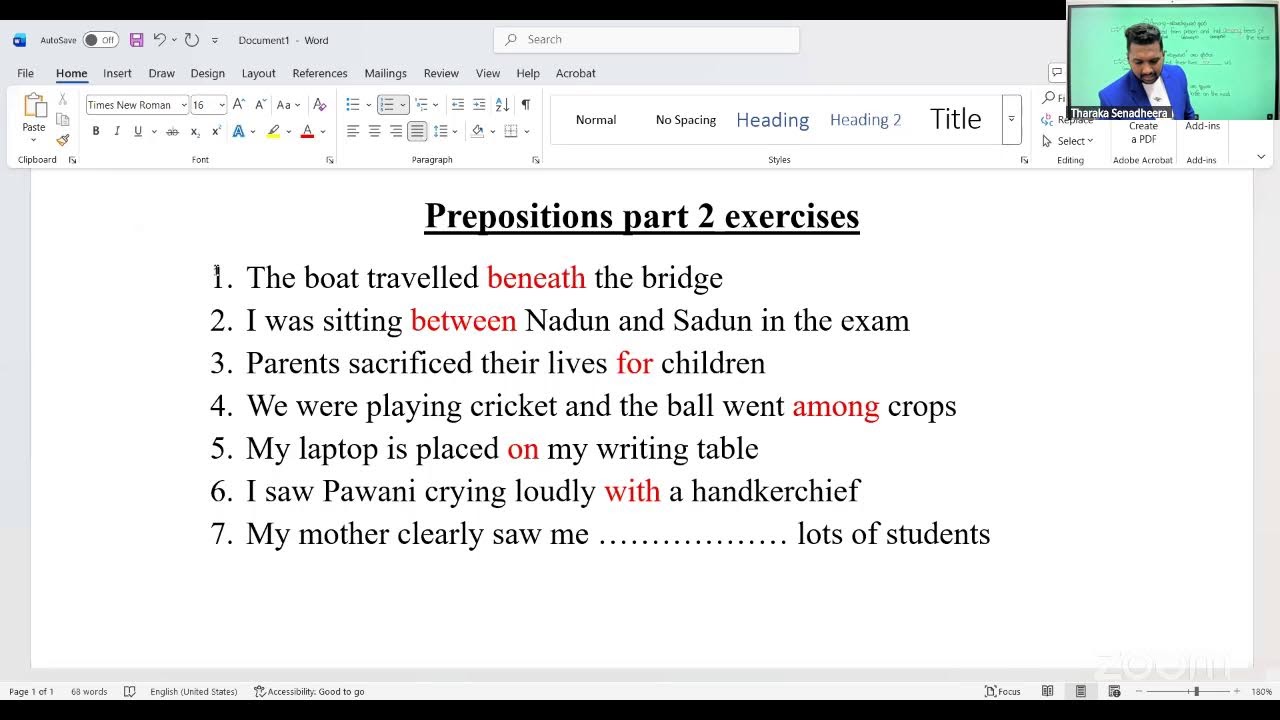 English Grammar Class - 02.03.2026 Monday