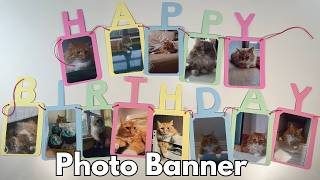 Happy Birthday Photo Banner Made Using Cricut Design Space screenshot 2