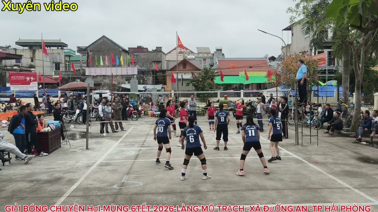 GIẢI BÓNG CHUYỀN HƠI-MÙNG 6 TẾT 2026- LÀNG MỘ TRẠCH-XÃ ĐƯỜNG AN -TP HẢI PHÒNG 