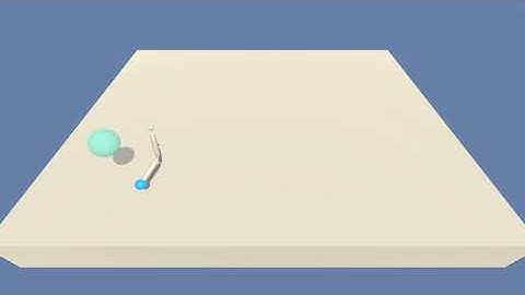 Unity Reacher environment (untrained)