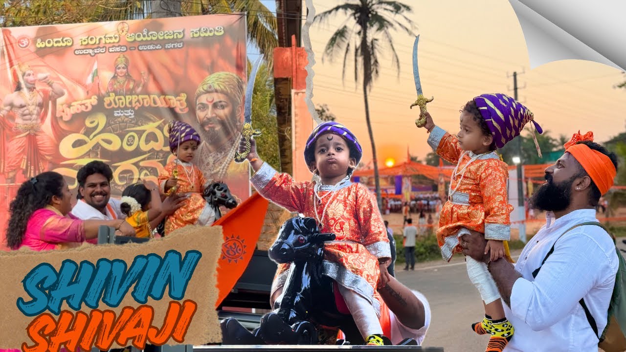 Shivin as Shivaji 😍🚩 || Udyavara Hindu Sangama 