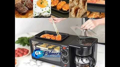 Multifunctional integrated breakfast machine 3 in 1 toaster oven