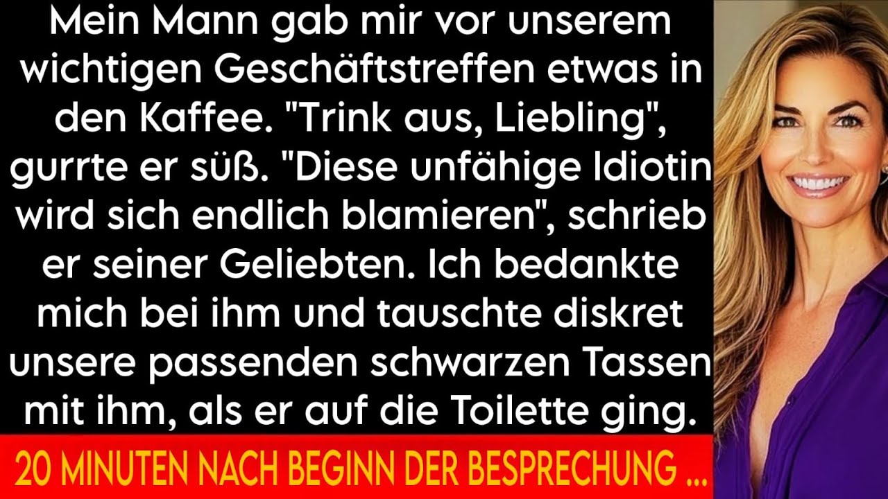 'Mein Mann hat meinen Kaffee manipuliert – kurz nach dem Meeting wurde es ernst