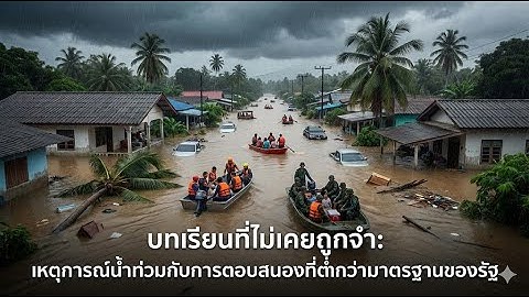 บทเรียนที่ไม่เคยถูกจำ: วนลูปน้ำท่วมซ้ำซาก กับการรับมือที่ 