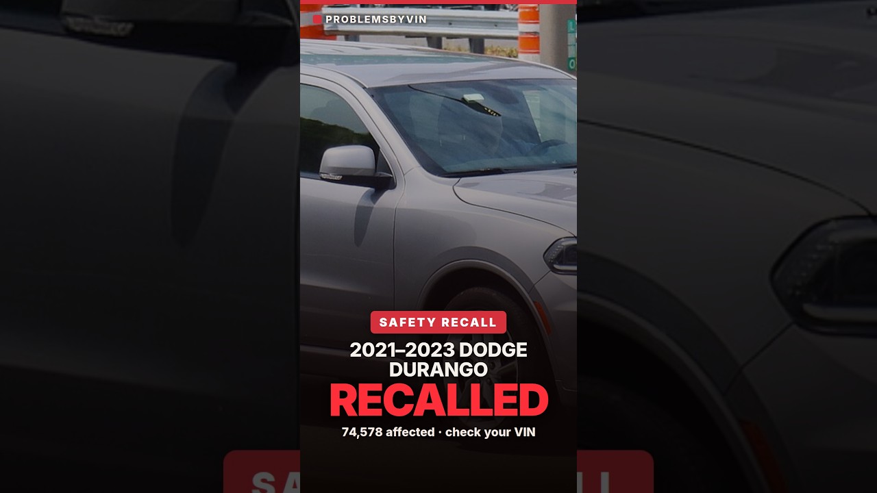 2021 Dodge Durango recall — video thumbnail