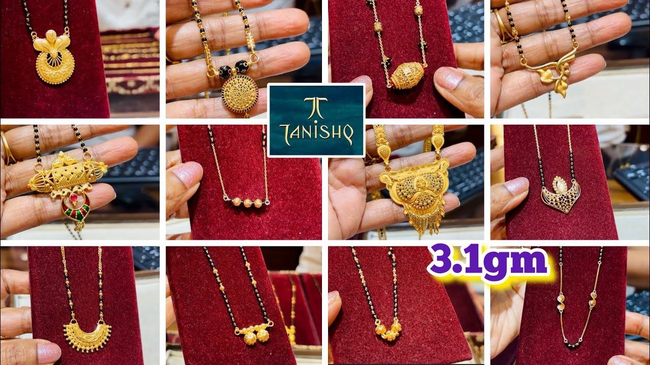 Just 3.1gm 😳Tanishq Daily wear Gold Mangalsutra Designs with price |Tanishq Gold Mangalsutra Designs