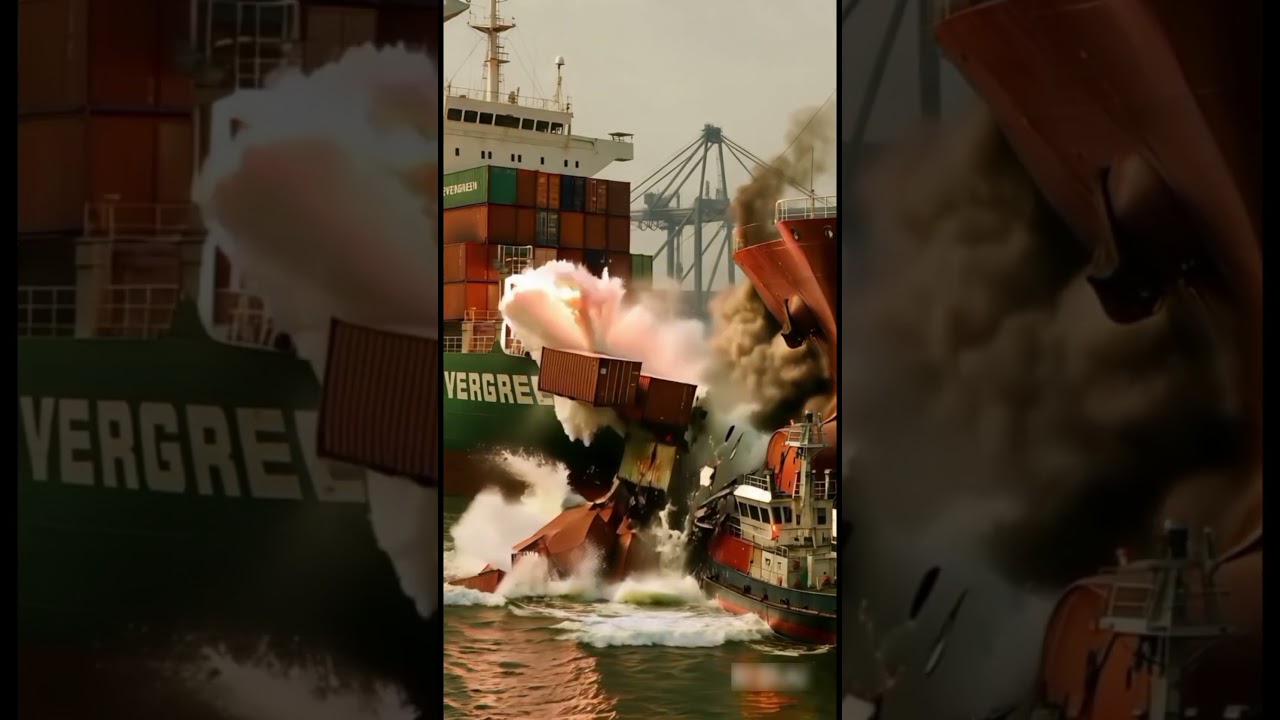 Massive Maritime Accident | AI-Generated Port Chaos 🚢
