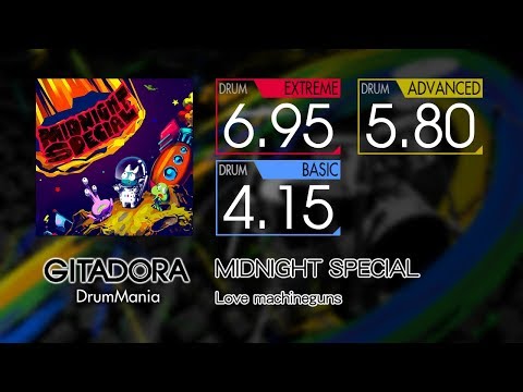 【GITADORA】 MIDNIGHT SPECIAL (EXTREME ~ BASIC) Drum