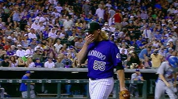 LAD@COL: Gray fans six over five scoreless frames