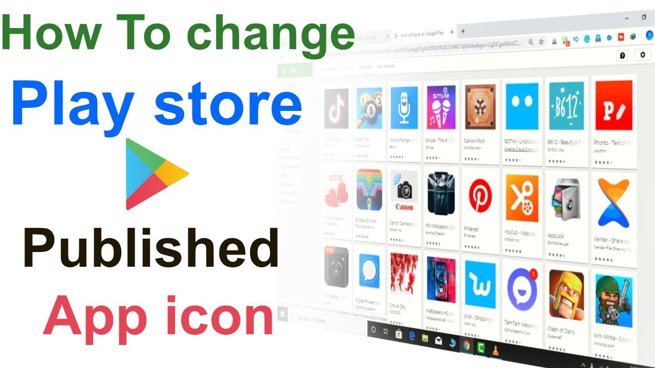 Google Play Store Change App Icon || Android App Icon Change On Play Store  - Youtube