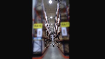 Infinium Scan Drone in inventory stocktaking Operation in a warehouse