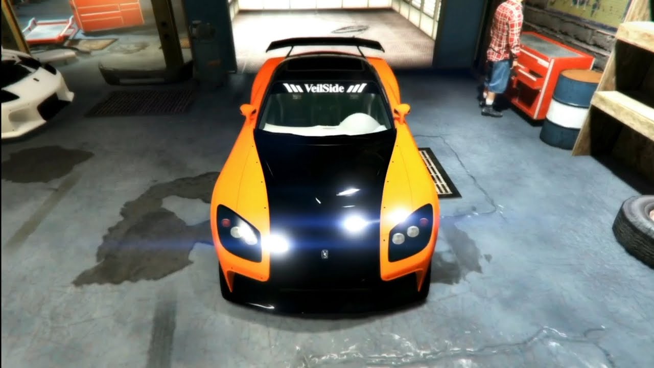 (L.W.Q) GTA 5 Veilside bodykit RX7 Mod car showcase - YouTube