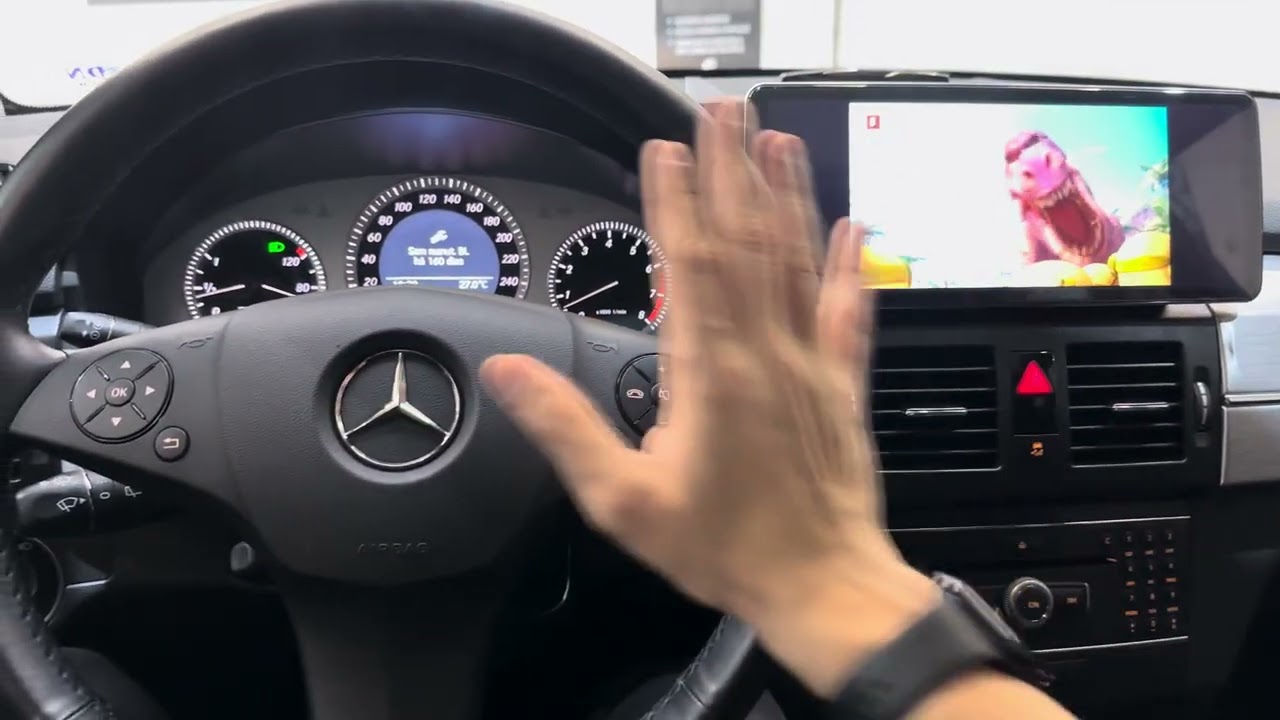Mercedes Benz GLK 2011 - tela multimídia 12” com Apple CarPlay + Android Auto + APPs entretenimento