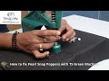 Pearl Cap Snap Popper Die Set for Green Machine Hand Press