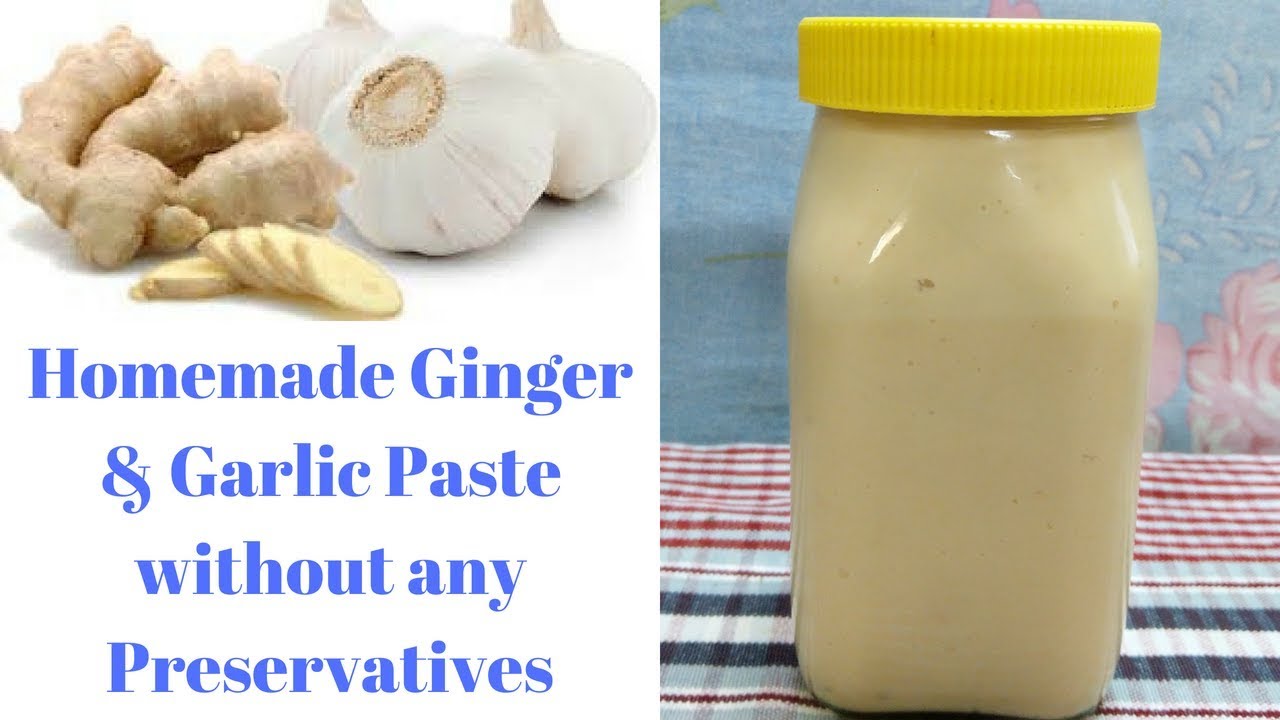 Ginger Garlic Paste Homemade How to prepare without preservatives