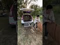 The Ultimate Car Camping Hack: SUV Folding Bed! 🚗✨. #shorts