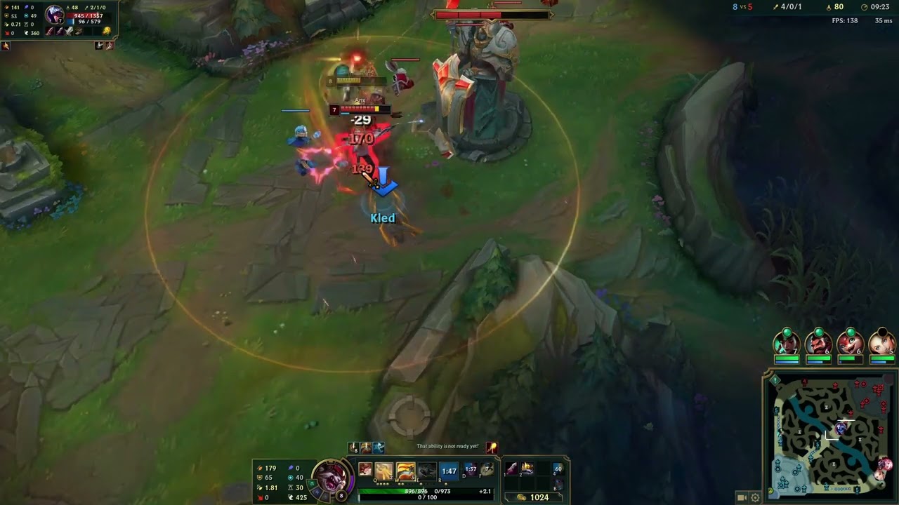 Kled vs. Talon mid - THIS is an 80% wr talon smurf ? (ranked gameplay)