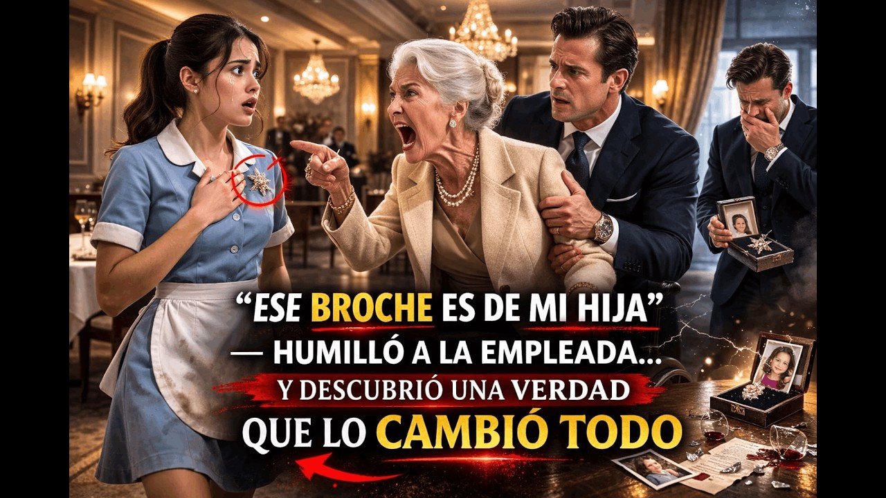 “ESE BROCHE ES DE MI HIJA” — HUMILLÓ A LA EMPLEADA… Y DESCUBRIÓ UNA VERDAD QUE LO CAMBIÓ TODO