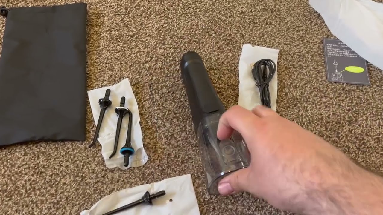 Unbox INSMART Professional 300ML Tank DIY Mode USB Rechargeable Dental Oral Irrigator