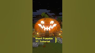 Minecraft How to Build a Giant Pumpkin | Minecraft Giant Pumpkin Halloween Tutorial #minecraft
