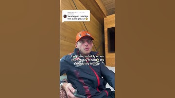 Thumbnail of Max verstappen reaction to his song #shorts #f1 #maxverstappen