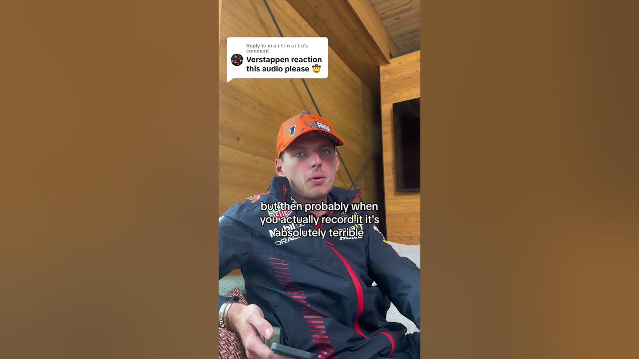 Max verstappen reaction to his song #shorts #f1 #maxverstappen Max verstappen reaction to his song #shorts #f1 #maxverstappen