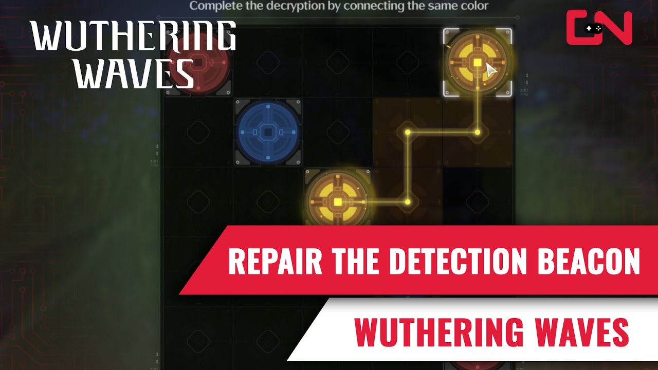 Repair the Detection Beacon Puzzle Wuthering Waves YouTube