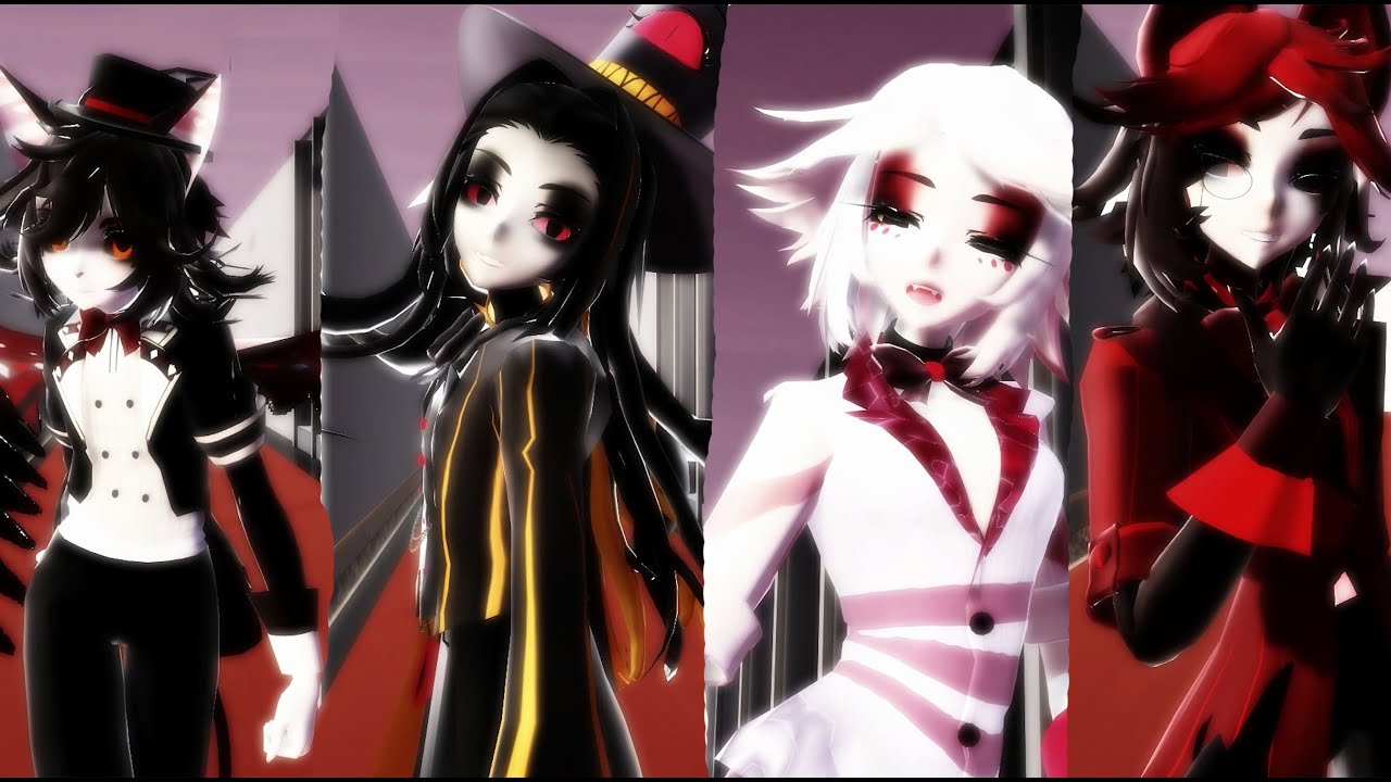[MMD - Hazbin Hotel] K/DA - THE BADDEST - Husk, Sir Pentious, Angel Dust, Alastor