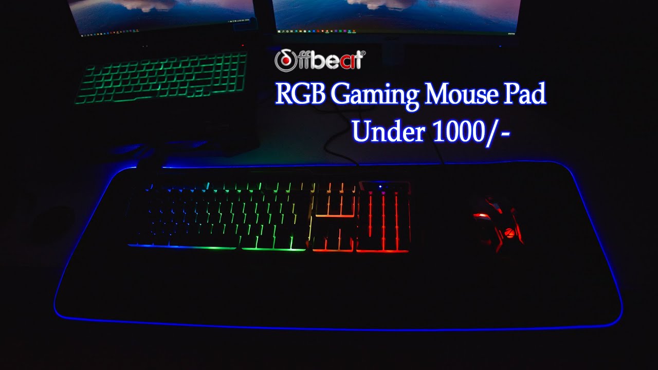 offbeat Gaming RGB Mouse pad | Unboxing & Review | Best Glow Pad Under 1000/-