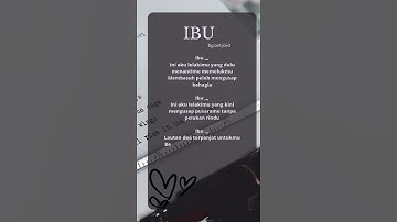 Puisi Ibu, Ungkapan isi Hati,Ungkapan Kerinduan untuk Ibu #puisiibu#rinduibu#shortvideo