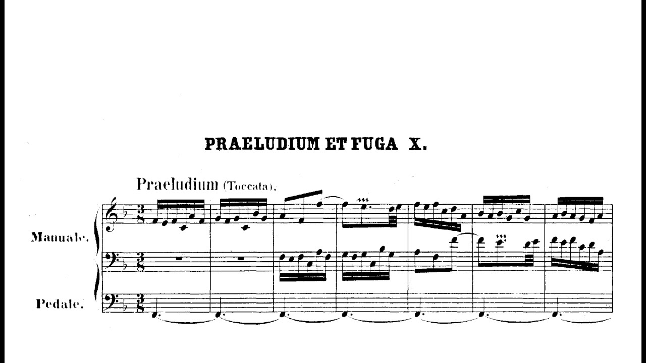 J. S. Bach: Toccata und Fuge F-Dur BWV 540