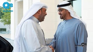 رئيس دولة الإمارات سمو الشيخ محمد بن زايد يستقبل وزير الدفاع الشيخ أحمد الفهد في قصر الشاطئ