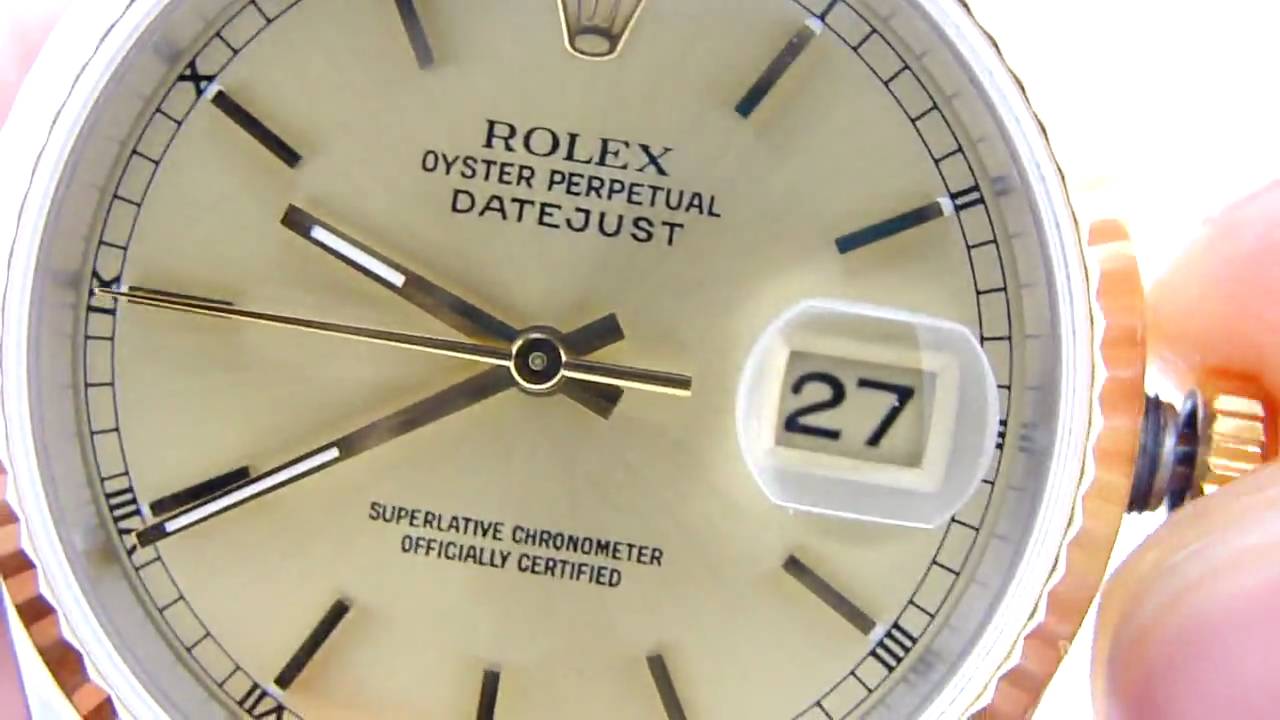 rolex datejust youtube