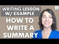 How to write a summary of an academic article in english writing tips