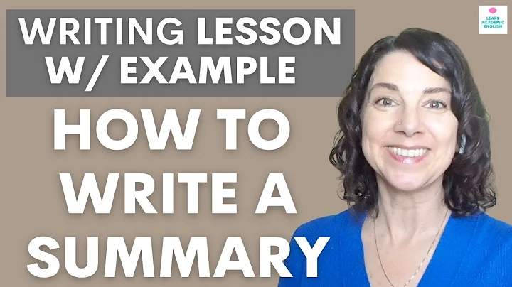 How to Write a Summary of an Academic Article in English: Writing Tips - DayDayNews