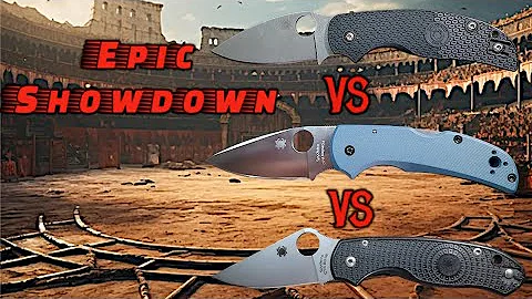 Small Spyderco Showdown! Sage 5 vs. Native 5 vs. Para 3 - Battle/Comparison