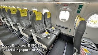 Scoot Embraer E190-E2 TR684 Singapore to Krabi