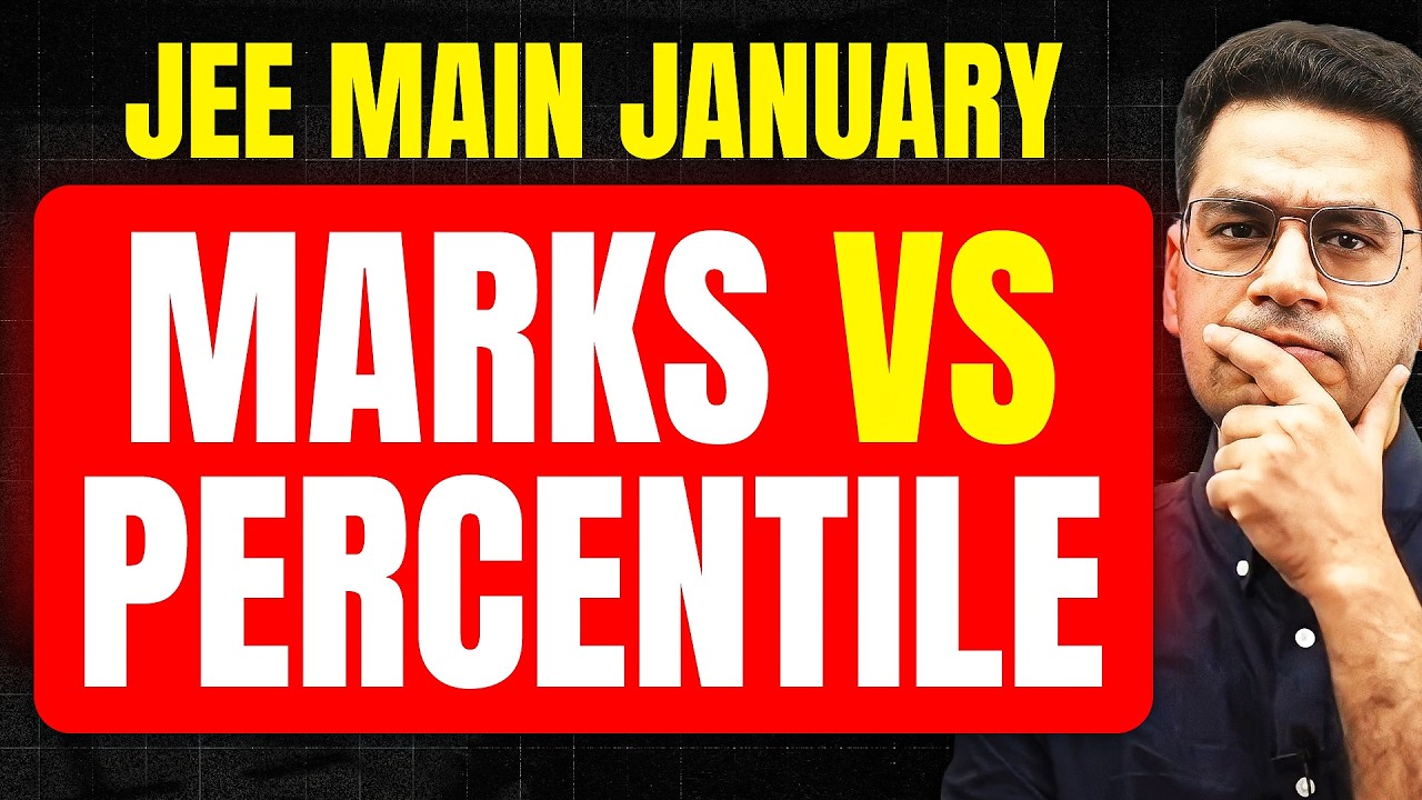 Marks vs Percentile in JEE Main 2026 January | MathonGo | Anup sir ...