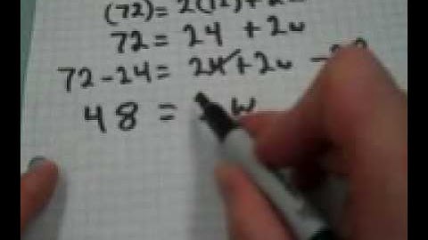 Mr. v teaching math - Measurement Lesson 3e Using a formula to find dimensions