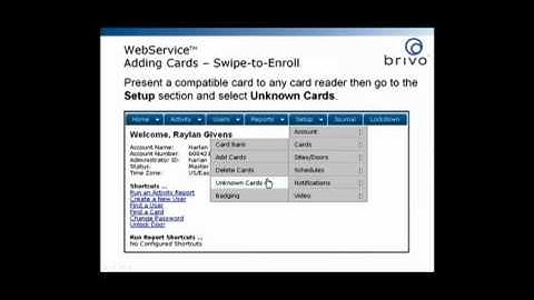 Brivo Card Access Control - Adding a Card