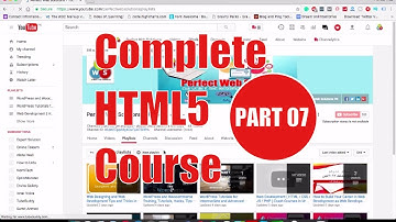 Complete HTML5 Course Part 07 : HTML5 Tutorial for Beginners in Urdu / Hindi Language 2017